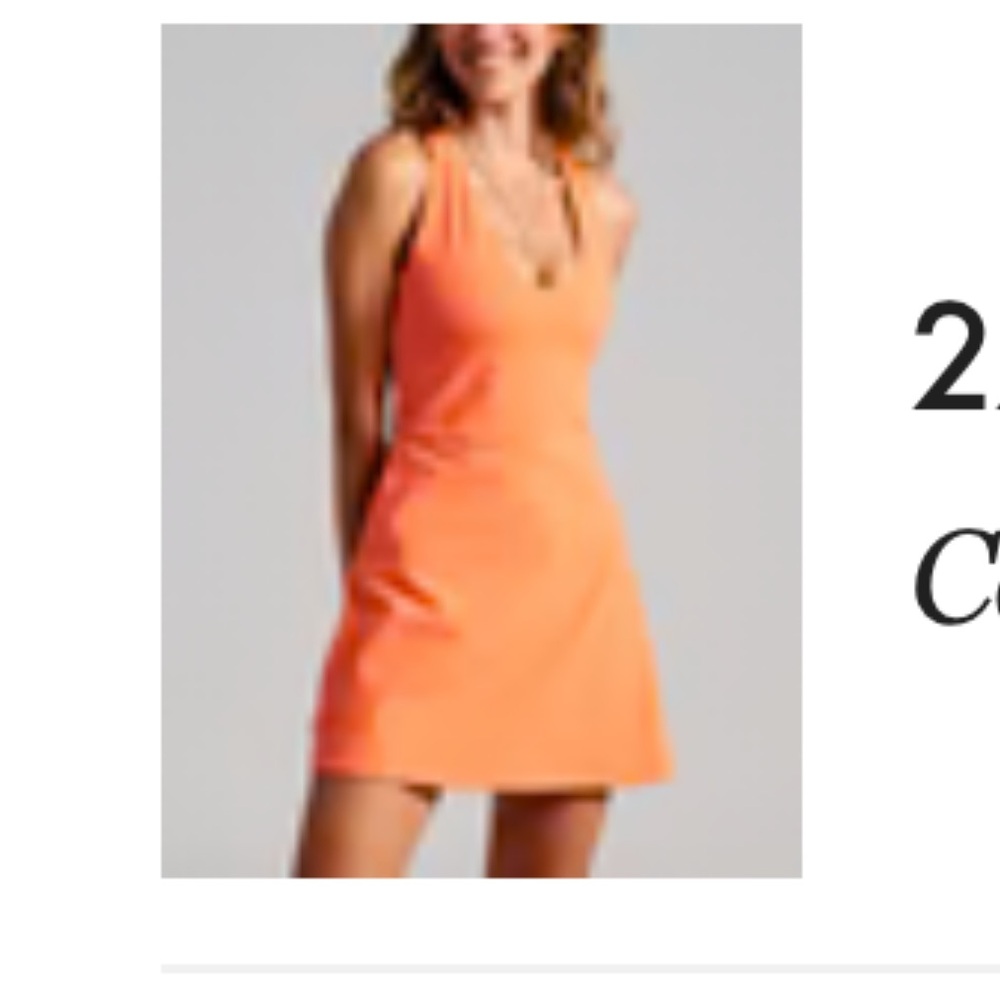 Outdoor Voices Volley dress in 🍊 orange